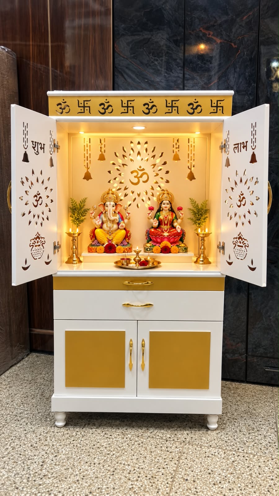 Premium Almirah Style Home Temple - view 1